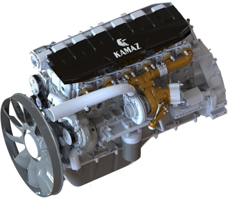 Рядный 6-цилиндровый двигатель КАМАЗ
