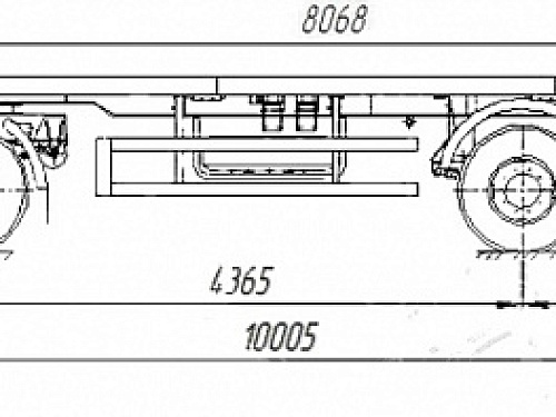 ТЗА-589301 (шасси односкатный)